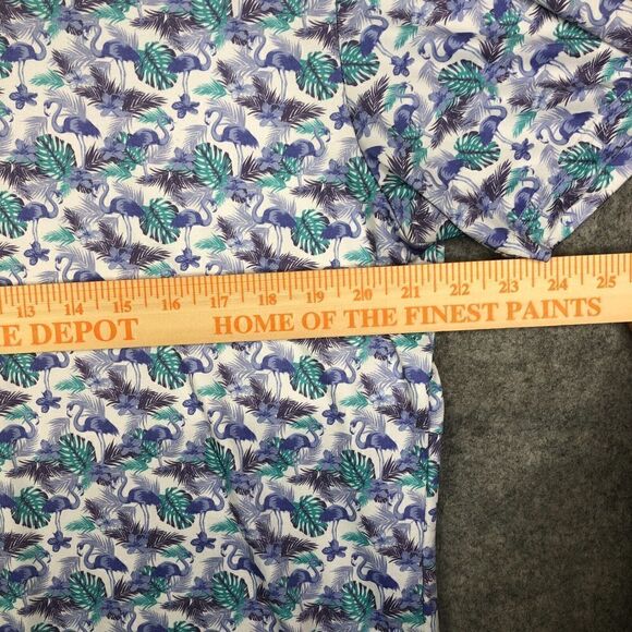 TailorByrd Golf Polo Shirt Men's Medium Geometric Performance Abstract Preppy - Picture 4 of 8